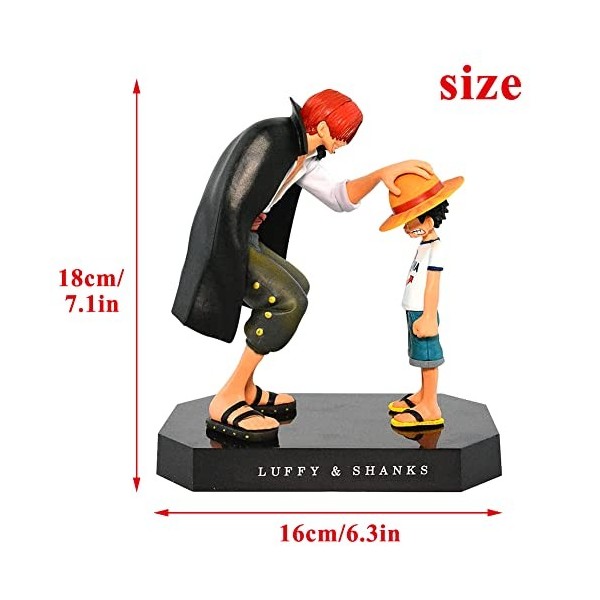 Gujey Anime One Piece Figurine - Figurine Anime One Piece Quatre Empereurs Shanks Enfance - Figurine daction de Collection a