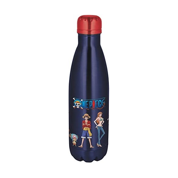 Stor ONE PIECE - Grande Bouteille Isotherme - Gourde réutilisable EQUIPAGE LUFFY- Bouteille transportable - 780 ml