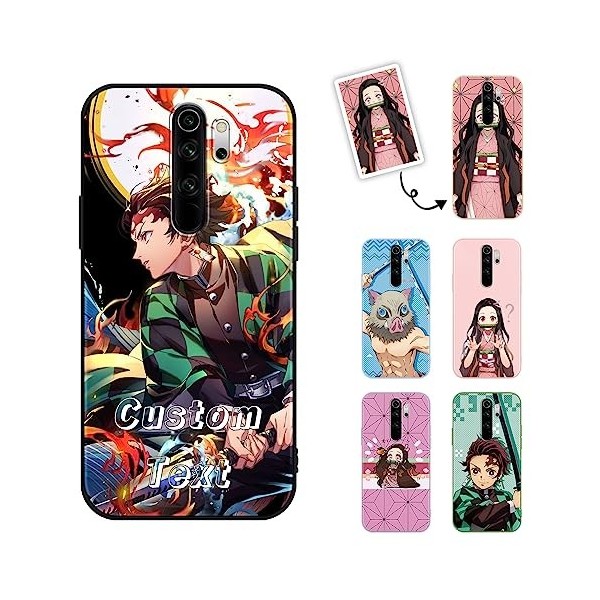 Coque Pour Xiaomi Redmi Note 8 Pro 6.53 Anime Demon Slayer Tanjirou Kamado Nezuko Zenitsu Inosuke Giyuu Shinobu Manga Dessi