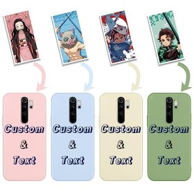 Coque Pour Xiaomi Redmi Note 8 Pro 6.53 Anime Demon Slayer Tanjirou Kamado Nezuko Zenitsu Inosuke Giyuu Shinobu Manga Dessi