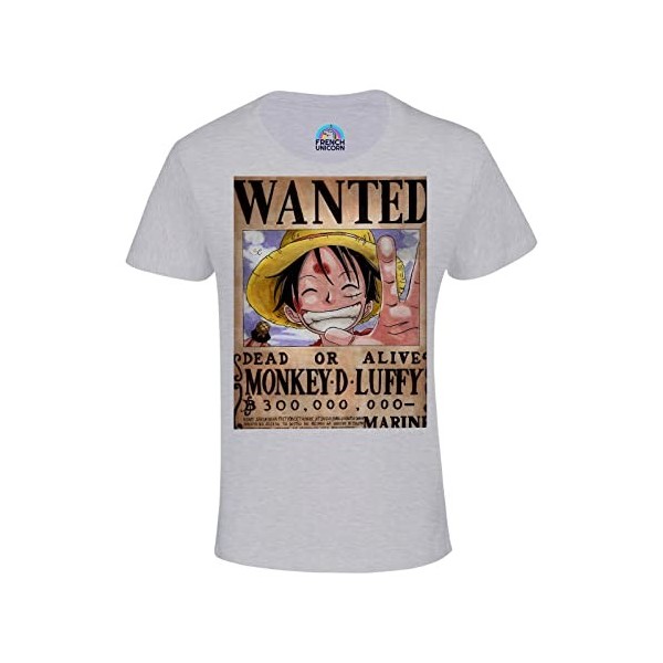 T-Shirt Enfant Mixte One Piece Monkey D Luffy Recompense 300 Millions De Berry