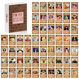 IOSCDH Cartes Postales 100 Cartes Postales One Piece One Piece Wanted Poster Anime Carte Postale Vintage Affiche Décoration A