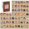 IOSCDH Cartes Postales 100 Cartes Postales One Piece One Piece Wanted Poster Anime Carte Postale Vintage Affiche Décoration A