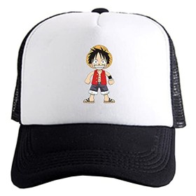 WANHONGYUE One Piece Monkey D Luffy Anime Casquette de Baseball Unisexe Réglable Baseball Cap Trucker Mesh Cap Été Snapback C