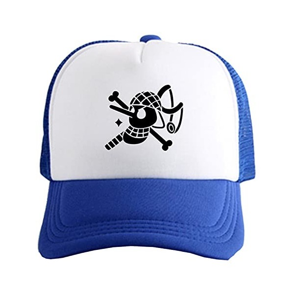 WANHONGYUE One Piece Monkey D Luffy Anime Casquette de Baseball Unisexe Réglable Baseball Cap Trucker Mesh Cap Été Snapback C