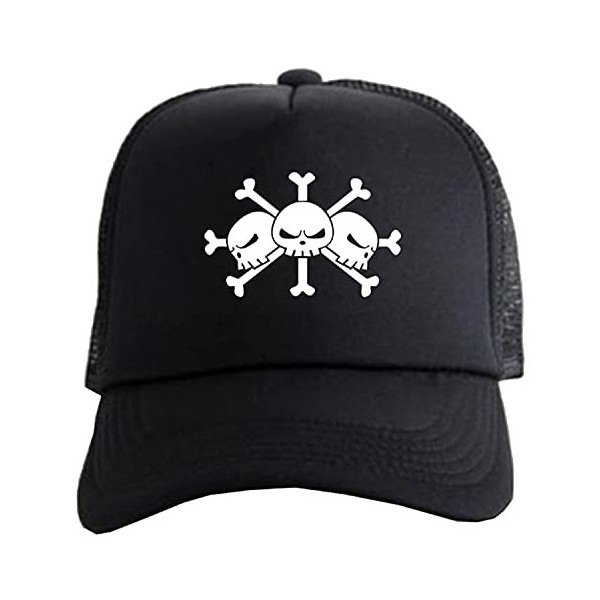 WANHONGYUE One Piece Monkey D Luffy Anime Casquette de Baseball Unisexe Réglable Baseball Cap Trucker Mesh Cap Été Snapback C