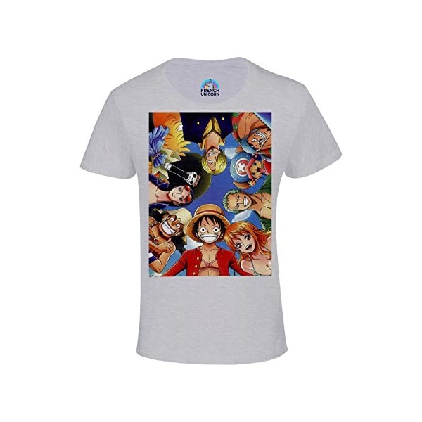 T-Shirt Enfant Mixte One Piece Equipage Pirate Selfie Manga Anime Japon