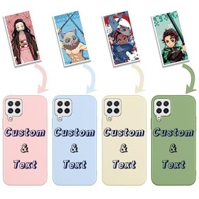 Coque Pour Samsung Galaxy A22 4G/M32/M22 6.4 Anime Demon Slayer Tanjirou Kamado Nezuko Zenitsu Inosuke Giyuu Shinobu Manga 