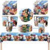 Vaisselle Anniversaire one piece,Ensemble Danniversaire Fille,Decoration Anniversaire one piece Assiettes Serviettes Tasse N