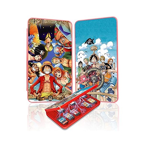 iQiin Étui pour Carte de Switch, Stockage Jeu Nintendo Nouvel Etui Protection Mince Portable 3D Dynamic Vision, 24 Cartes TF