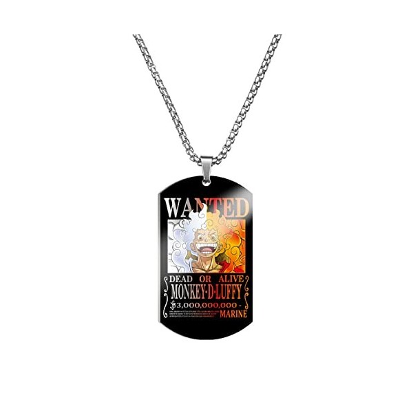 MAMON O.ne Piece Collier, Collier de Anime Jeux de rôles Accessoires, Anime Bijoux pour Garçons Filles Adolescents Fan DAnim