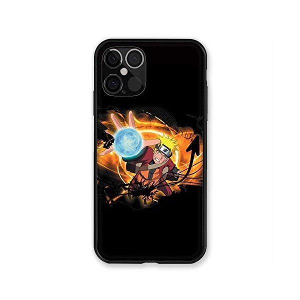 Coque pour Iphone 12/12 Pro Manga One Piece Ace Noir