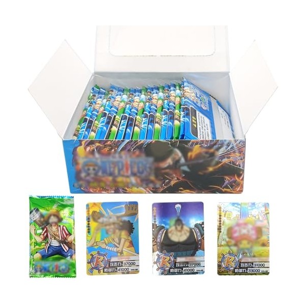 CBOSNF Anime Cartes Packs, 180 Pièces Cartes à Collectionner One p-iec, Trading Card Booster Box Anime Games Jeu de Cartes Tr