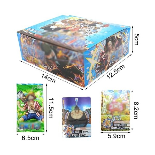 CBOSNF Anime Cartes Packs, 180 Pièces Cartes à Collectionner One p-iec, Trading Card Booster Box Anime Games Jeu de Cartes Tr