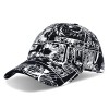 Roffatide Anime One Piece Chapeau Bob Chapeau de Pêche Luffy Graffiti Chapeau de Soleil en Coton Pliable Hip-hop pour Garçons