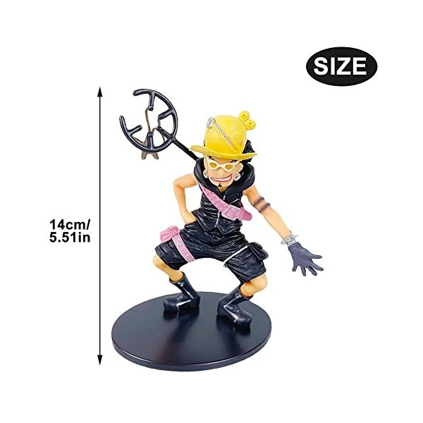 IFHDO Usopp Gâteau Topper 14cm Usopp Figurine Figurine articulée de la série Usopp Figure Modèle pour Enfants Bébé Fête dann