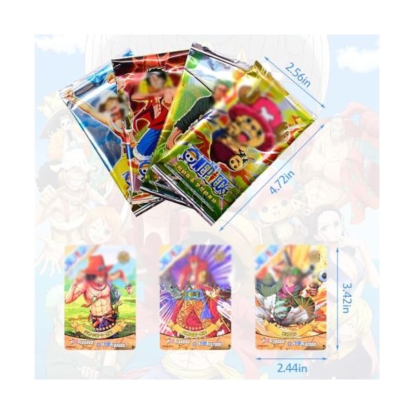 CBOSNF Anime Cartes Packs, 288 Pièces Cartes à Collectionner One p-iec, Trading Card Booster Box Anime Games Jeu de Cartes Tr