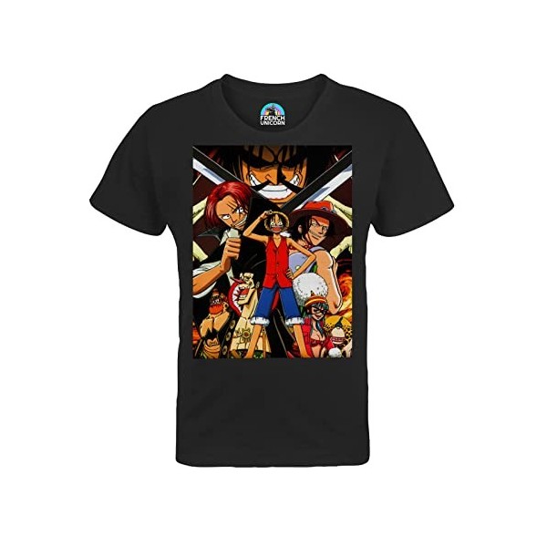 T-Shirt Enfant Mixte Luffy Shank Ace Gold Roger One Piece Manga