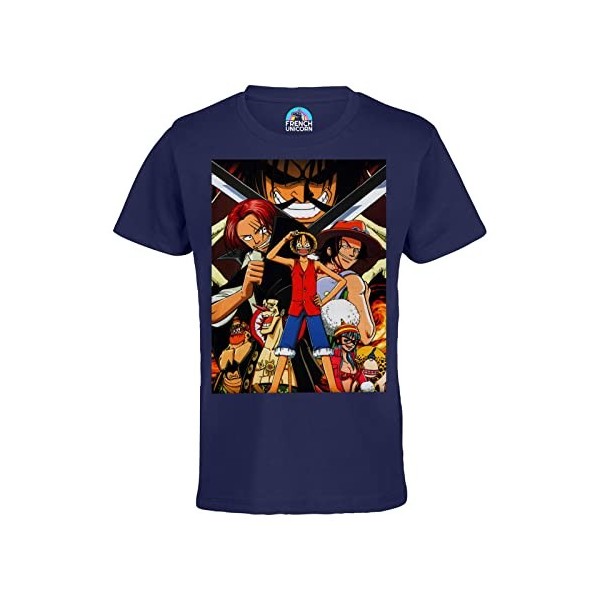 T-Shirt Enfant Mixte Luffy Shank Ace Gold Roger One Piece Manga