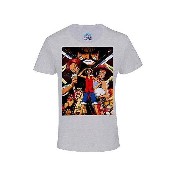 T-Shirt Enfant Mixte Luffy Shank Ace Gold Roger One Piece Manga