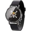 Anime ? One Piece Series ? Étanche Analogique Quartz Montre en Acier Inoxydable Bracelet en Cuir Montre Mode Montre Unisexe G