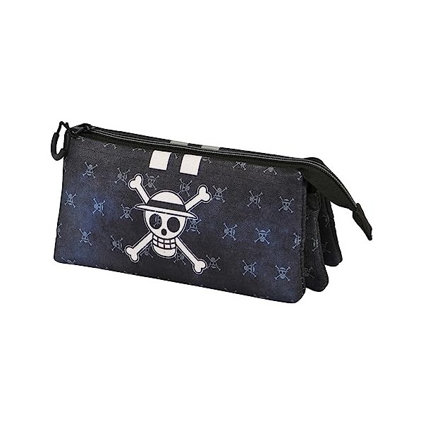 One Piece Vintage Skull-Trousse Triple ECO, Noir