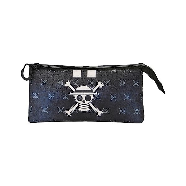One Piece Vintage Skull-Trousse Triple ECO, Noir