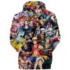 YIMIAO Enfants Impression en 3D Sweat à Capuche One Piece Pull Japonais Animé Manches Longues Hoodie Luffy Ace Pullover Garço