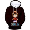 YIMIAO Garçon Fille One Piece Sweat à Capuche Impression 3D Couleur Pull Homme Japonais Luffy Ace Hoodie Pullover L 