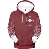 YIMIAO Femmes Hommes 3D One Piece Japonais Anime Sweats à Capuche Unisex Pullover Ace Luffy Sweatshirt Hoodie L 