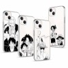 PBNDJVG 4 Pièces Coque pour Apple iPhone 13 6.1, Animé Luffy Zoro Gear 5 Sun God Nika avec Transparent Protection Etui Hous