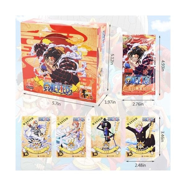 IOSCDH 180pcs Carte à Collection One Piece Game Carte Entertainment Cards Game Athletic Cards One Piece Anime Cards Animation