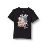 cotton division BONARUTTS015 T-Shirt - Garçon - Noir - Large / 12 ans