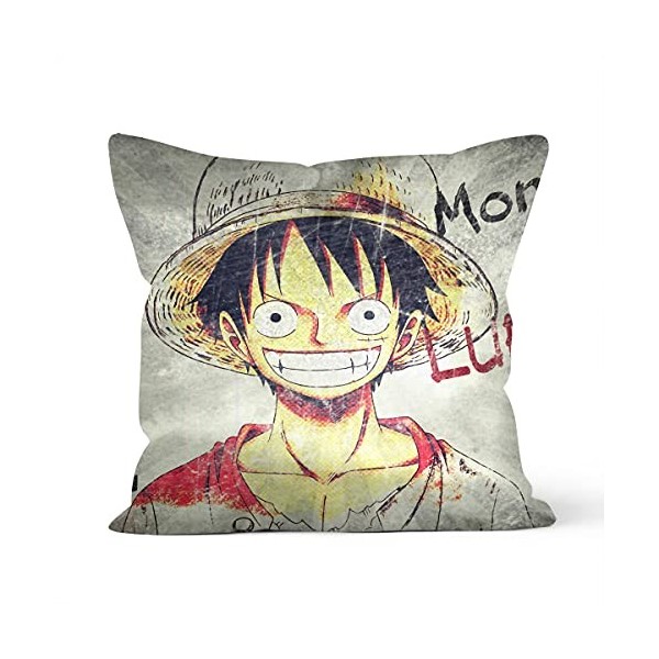 One Piece 02 Anime Japonais Poster coussin de canapé, housse décorative pour la décoration de la maison de voiture, canapé 40