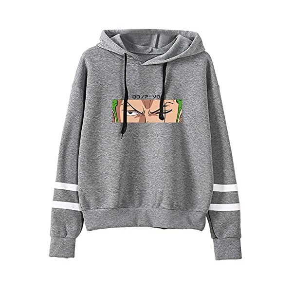 YIMIAO Femmes Pull One Piece Sweat à Capuche Japonais Anime Imprimer Ace Hoodie Hommes Unisexe Luffy Pullover Sweatshirts M 