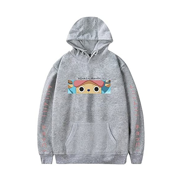 YIMIAO Femmes Pull One Piece Sweat à Capuche Japonais Anime Imprimer Ace Hoodie Hommes Unisexe Luffy Pullover Sweatshirts M 