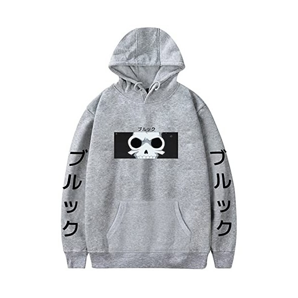 YIMIAO Sweat à Capuche One Piece Japonais Anime Sweatshirt Unisex Ace Pullover Hooded Luffy Hoodie Hommes Femmes L 