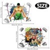 Stickers Anime 2 Pcs Sau-ron Sticker Mural,O-ne P-iece Stickers Muraux à Thème,Muraux Dessin Animé 3D Wall Decal Enfants Cham