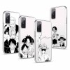 4 Pièces Coque pour Samsung A52 4G 5G/A52s 5G 6.5 pouces, Animé One Piece Luffy Zoro Gear 5 Sun God Nika avec Transparent Pro