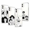 4 Pièces Coque pour Apple iPhone 11 6.1, Animé One Piece Luffy Zoro Gear 5 Sun God Nika avec Transparent Protection Etui Ho