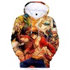 YIMIAO Femmes Pull One Piece Japonais Anime 3D Imprimer Luffy Hoodie Hommes Sweat à Capuche Unisexe Ace Pullover S 
