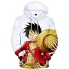 YIMIAO Femmes Pull One Piece Japonais Anime 3D Imprimer Luffy Hoodie Hommes Sweat à Capuche Unisexe Ace Pullover S 