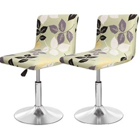 Housse Tabouret de Bar en Velours Lot de 2/4/6 Extensible Couvre de Tabouret de Bar de pub Couverture de Tabouret Haute Houss