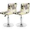 Housse Tabouret de Bar en Velours Lot de 2/4/6 Extensible Couvre de Tabouret de Bar de pub Couverture de Tabouret Haute Houss