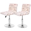 Housse Tabouret de Bar en Velours Lot de 2/4/6 Extensible Couvre de Tabouret de Bar de pub Couverture de Tabouret Haute Houss