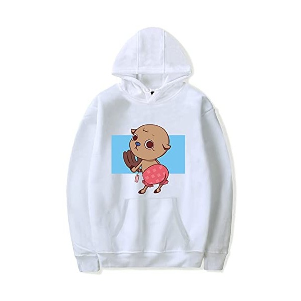 YIMIAO Homme Femme Sweats à Capuche Unisexe One Piece Ace Hoodie Garçon Vetement de Sport Pull Japanese Anime Luffy Pullover 
