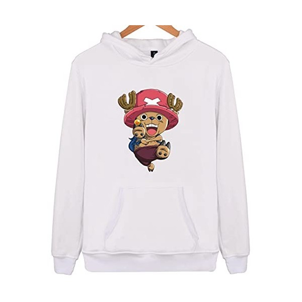 YIMIAO Homme Femme Sweats à Capuche Unisexe One Piece Ace Hoodie Garçon Vetement de Sport Pull Japanese Anime Luffy Pullover 