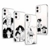 4 Pièces Coque pour Apple iPhone 12 mini 5.4, Animé One Piece Luffy Zoro Gear 5 Sun God Nika avec Transparent Protection Et