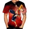 Anime Pattern T-Shirt Homme T-Shirts Unis à Col V Homme Demi-Manches Minces De Couleur Unie Haut Confort Chemise à Bas Extens