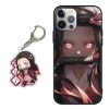 LYUBFDC Coque pour iPhone 11 6.1 Pouce, Animé Demon Slayer Kamado Nezuko Tanjirou Manga Motif avec 3D Cartoon Chiffre Porte-c